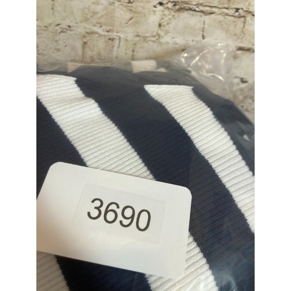 Old Navy Maxi Dress Womens 3X Navy & White Striped Ribbed Knit Stretchy Plus - Picture 9 of 12